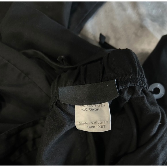 3 pairs Greys Anatomy Black Scrub Women XST Polyester Rayon Drawstring Waist - Picture 10 of 10